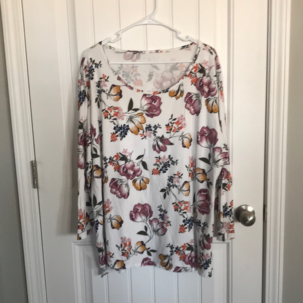 floral patterned shirt